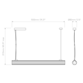 io Pendant 1000 (1409064) in Matt Black - Technical Drawing Thumbnail