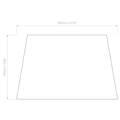 Soft Square 395 (2 Pack) (5050006) in White Fabric - Technical Drawing Thumbnail