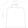 Camden 220 (5051001) in Matt Black - Technical Drawing Thumbnail