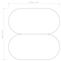 Duo 210 (5048001) in White (Opal) - Technical Drawing Thumbnail