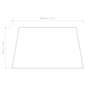 Tapered Round 400 Pleated Pendant (4005481) in Matt Black - Technical Drawing Thumbnail