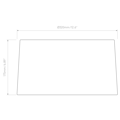 Tapered 320 Shade (5013020) in White Fabric - Technical Drawing Thumbnail