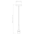 Ceiling Pendant (1184057) in Matt White - Technical Drawing Thumbnail