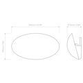 Dawn Wall (1519002) in Plaster - Technical Drawing Thumbnail