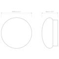 Drop (1523003) in Clear Glass - Technical Drawing Thumbnail