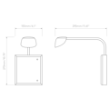 Monet 250 Phase (1517008) in Matt Black - Technical Drawing Thumbnail