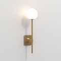 Tacoma Single Grande (1429018) in Antique Brass with Tacoma Glass (5036001) in White (Opal) - Thumbnail
