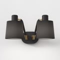 Edward Twin (1441008) in Matt Black / Matt Gold with Tapered Drum 155 (5013028) in Black Fabric - Thumbnail