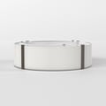 Elba Round 450 (5042001) in White Fabric - Product Thumbnail 3
