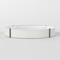 Elba Round 800 (5042005) in White Fabric - Product Thumbnail 3