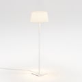 Beaumont Floor (1480031) in Matt White with French Drum 440 Shade (2 Pack) (5047006) in White Fabric - Thumbnail