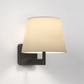 Beaumont Wall (1480033) in Matt Black with French Drum 220 Shade (2 Pack) (5047001) in Putty Fabric - Thumbnail