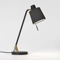 Edward Desk (1441009) in Matt Black / Matt Gold with Tapered Drum 155 (5013028) in Black Fabric - Thumbnail