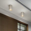 Kos Round 150 Coastal LED (1326049) in Grey Concrete - Insitu Thumbnail 3