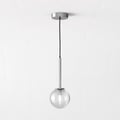Tacoma Pendant (1429032) in Polished Chrome with Tacoma Ribbed Glass (5036003) in Clear - Thumbnail