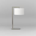 Ravello Table (1222023) in Matt Nickel with Ravello 250 (5016007) in White Fabric - Thumbnail