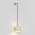 Tapered Round 400 Pleated Pendant (4005838) in Matt Nickel - Product Thumbnail 1