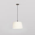 Tapered Round 400 Pleated Pendant (4005075) in Bronze - Product Thumbnail 1