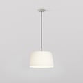 Tapered Round 400 Pleated Pendant (4005292) in Matt Nickel - Product Thumbnail 1