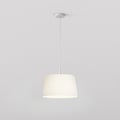 Tapered Round 400 Pleated Pendant (4005566) in Matt White - Product Thumbnail 1