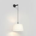 Tapered Round 400 Pleated Pendant (4005771) in Matt Black - Product Thumbnail 1