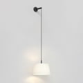 Tapered Round 400 Pleated Pendant (4005787) in Matt Black - Product Thumbnail 1