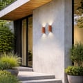 Brixham Wall Twin (1513013) in Terracotta Concrete - Insitu Thumbnail 2