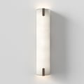 Elba + Wall Base 440 LED Phase (1367006) in Matt White with Elba Wall 600 Shade (5042016) in White Fabric - Thumbnail