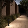 Mast Bollard 400 (1317024) in Textured Black - Insitu Thumbnail 3