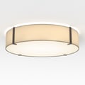Ceiling Base 460 LED (1462019) in Matt White with Elba Round 600 Shade (5042004) in Putty Fabric - Thumbnail