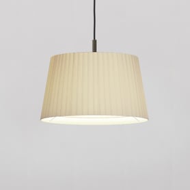 Tapered Round 400 Pleated (5002010) in Putty Fabric