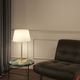 Beaumont Table (1480024) in Matt Gold - Insitu