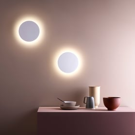Eclipse Round 350 LED 0-10V (1333027) in Plaster - Insitu