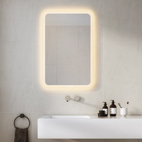 Varenna Rectangle 610 2700K 0-10V (1420018) in Mirror Glass - Insitu
