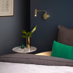 Enna Wall LED (Cord Set) (1058174) in Matt Gold - Insitu