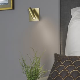 Enna Square Switched LED (Cord Set) (1058184) in Bronze - Insitu