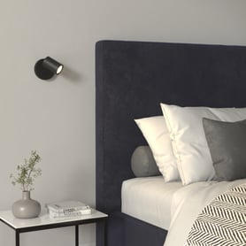 Ascoli Single Switched (1286121) in Matt Black - Insitu