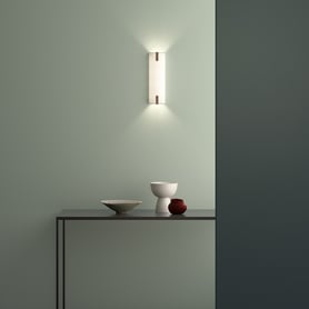 Elba 400 Wall (1469005) in White Fabric / Bronze - Insitu