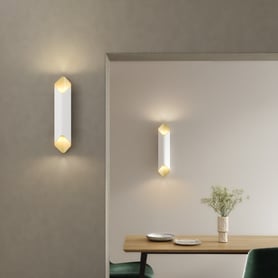 Ako 600 0-10V (1481012) in Matt White / Gold - Insitu