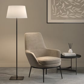 Beaumont Floor (1480028) in Matt Black - Insitu
