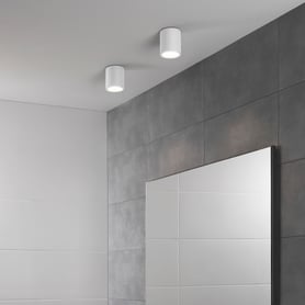 Kos Round 140 LED 3000K (1326086) in Textured White - Insitu