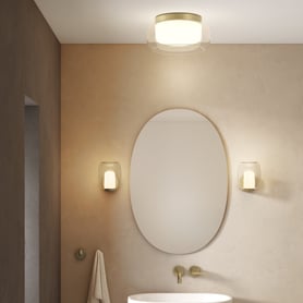 Aquina Ceiling 360 (1450018) in Matt Brushed Brass - Insitu