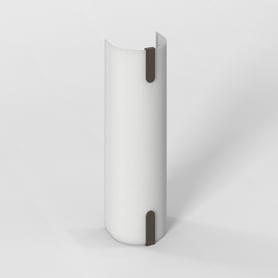 Elba Wall 400 Shade (5042014) in White Fabric