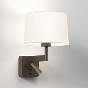 Beaumont Reader (1480037) in Bronze with Tapered Round 215 (5006001) in White Fabric