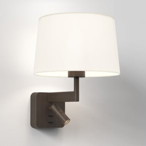 Beaumont Reader (1480037) in Bronze with Tapered Round 250 (5035003) in White Fabric