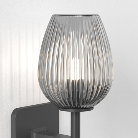 Tacoma Tulip Ribbed Glass (5036008) in Smoke - Product Image 2