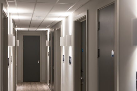 Astro Kymi wall lights, in Plaster - Talbot Point student accommodation