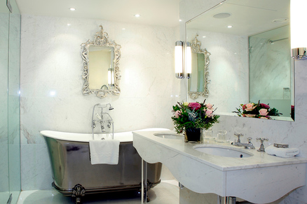 Astro Elva wall lights, bathroom in The Goring Hotel, UK